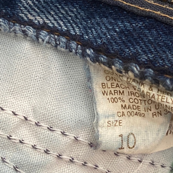 Vintage 80s/90s Elastic High Waist Lee Jeans size 10 - Picture 6 of 6